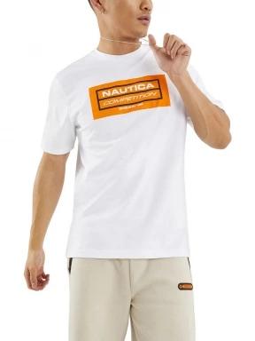 Nautica Blake T-Shirt férfi rövid ujjú póló fehér színben 1