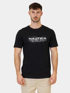 Nautica Rayon T-Shirt férfi rövid ujjú póló fekete színben 1