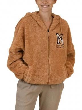 Nautica Penn FZ Jacket női pulóver barna színben 1