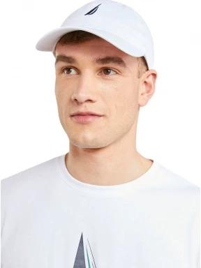 Nautica Ruck Strapback férfi baseball sapka fehér színben 1
