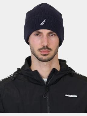 Nautica Gerro Beanie sapka sötétkék színben 1
