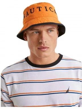 Nautica Aral Reversible Bucket Hat baseball sapka narancssárga színben 1