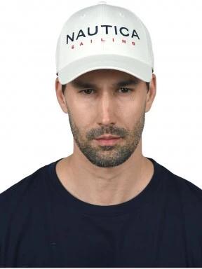 Nautica Baltic Strapback Cap baseball sapka fehér színben 1