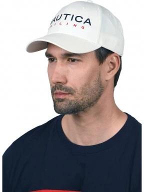 Nautica Baltic Strapback Cap baseball sapka fehér színben 3