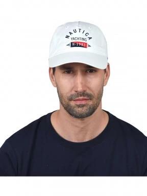 Nautica Artic Strapback Cap baseball sapka fehér színben 1