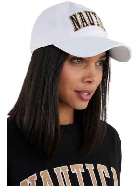 Nautica Achilles Strapback Cap női baseball sapka fehér színben 1
