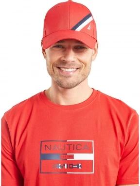 Nautica Nevado Snapback Cap férfi baseball sapka piros színben 1