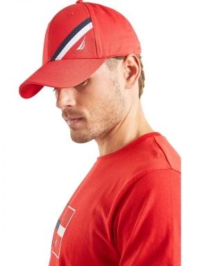 Nautica Nevado Snapback Cap férfi baseball sapka piros színben 3