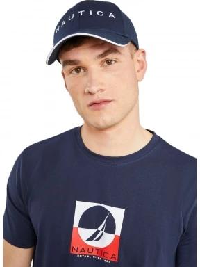 Nautica Robson Snapback Cap férfi baseball sapka sötétkék színben 1