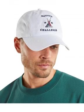 Nautica Oxford Strapback Cap férfi baseball sapka fehér színben 1