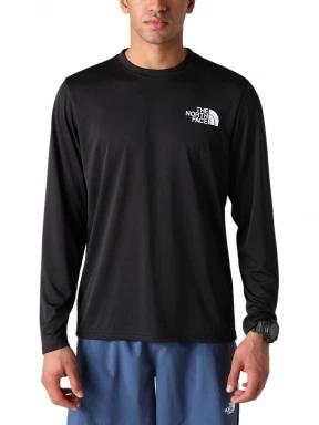The North Face M Reaxion Amp L/S Crew - Eu férfi hosszú ujjú póló fekete színben 1