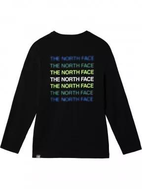 The North Face M L/S Graphic Tee férfi hosszú ujjú póló fekete színben 3