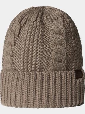 The North Face W Oh Mega Beanie kötött sapka barna színben 1
