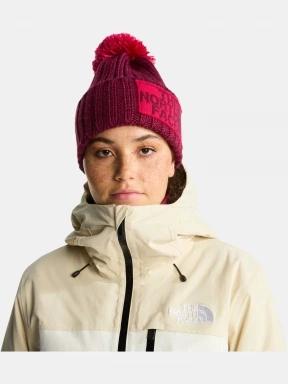 The North Face Heritage Ski Tuke bojtos sapka bordó színben 1