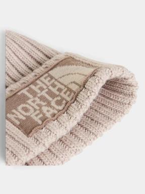 The North Face Heritage Ski Tuke bojtos sapka homok színben 3