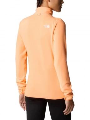 The North Face W 100 Glacier Fz - Eu női polár pulóver narancssárga színben 3