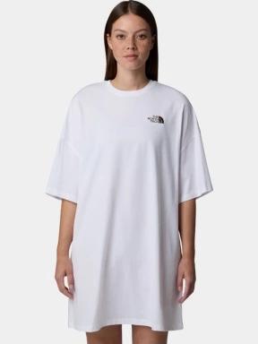 The North Face W S/S Essential Oversize Tee Dress női pólóruha fehér színben 1