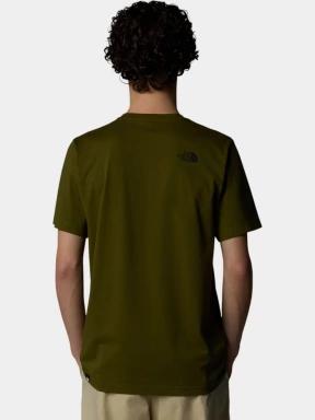 The North Face M S/S Simple Dome Tee férfi rövid ujjú póló oliva színben 3