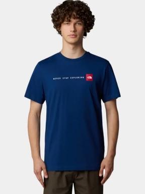 The North Face M S/S Never Stop Exploring Tee férfi rövid ujjú póló sötétkék színben 1