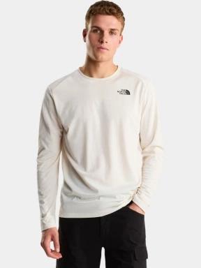 The North Face M Shadow Ls férfi hosszú ujjú sport póló fehér színben 1