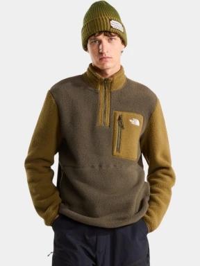 The North Face M Yumiori 1/4 Zip férfi polár pulóver oliva színben 1