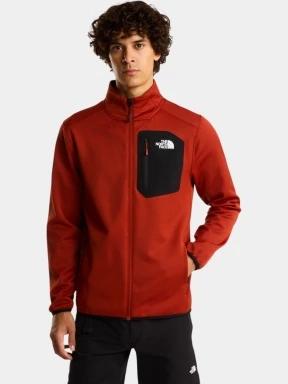 The North Face M Crest Fz férfi polár pulóver narancssárga színben 1