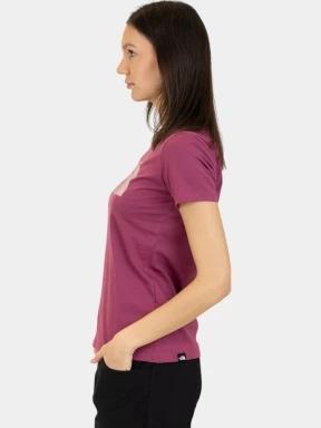 The North Face W S/S Easy Tee női rövid ujjú póló magenta színben 3