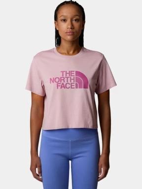 The North Face W S/S Easy Relaxed Cropped Tee női crop top rózsaszín színben 1
