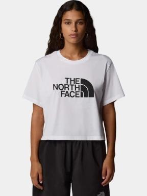The North Face W S/S Easy Relaxed Cropped Tee női crop top fehér színben 1