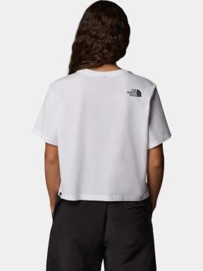The North Face W S/S Easy Relaxed Cropped Tee női crop top fehér színben 3