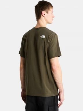 The North Face M Evolution Half Dome Regular Short Slee férfi rövid ujjú póló sötétzöld színben 3