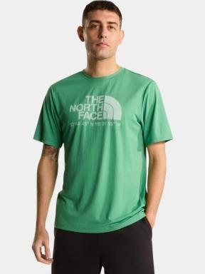 The North Face M 24/7 S/S Tee Logo Graphic Reg férfi rövid ujjú sport póló zöld színben 1