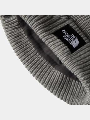 The North Face Salty Lined Beanie kötött sapka szürke színben 3