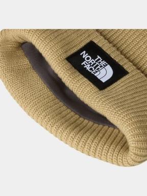 The North Face Salty Lined Beanie kötött sapka oliva színben 3