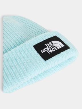 The North Face Salty Lined Beanie kötött sapka világoskék színben 3