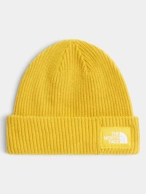 The North Face Salty Lined Beanie kötött sapka sárga színben 1