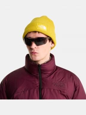 The North Face Salty Lined Beanie kötött sapka sárga színben 1