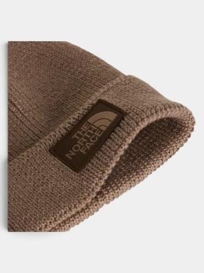 The North Face Tnf Logo Box Cuffed Beanie kötött sapka barna színben 3