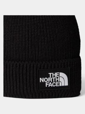 The North Face Tnf Logo Box Cuffed Beanie kötött sapka fekete színben 3