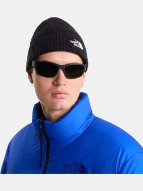 The North Face Tnf Logo Box Cuffed Beanie kötött sapka fekete színben 1