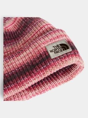 The North Face Salty Bae Lined Beanie kötött sapka bordó színben 3