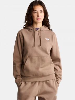 The North Face W Evolution Simple Dome Regular Hoodie női kapucnis pulóver barna színben 1