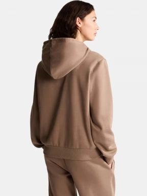 The North Face W Evolution Simple Dome Regular Hoodie női kapucnis pulóver barna színben 3
