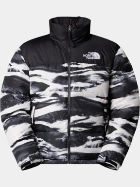 The North Face M 1996 Retro Nuptse Jacket -Print férfi pehelykabát fekete színben 1