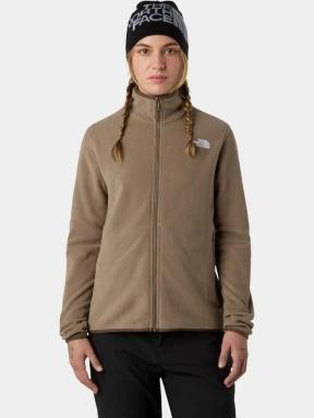 The North Face W Glacier Fleece Jacket női polár pulóver barna színben 1