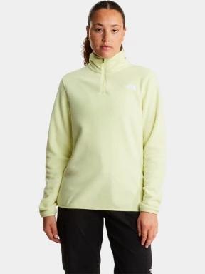 The North Face W Glacier Fleece 1/4 Zip Jacket női polár pulóver sárga színben 1
