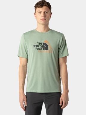 The North Face M Mountain Foundation Ss Tee-Graphic férfi rövid ujjú póló zöld színben 1
