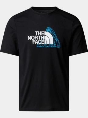 The North Face M Mountain Foundation Ss Tee-Graphic férfi rövid ujjú póló fekete színben 1