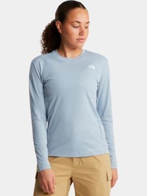 The North Face W Shadow Long Sleeve T-Shirt női hosszú ujjú sport póló világoskék színben 1