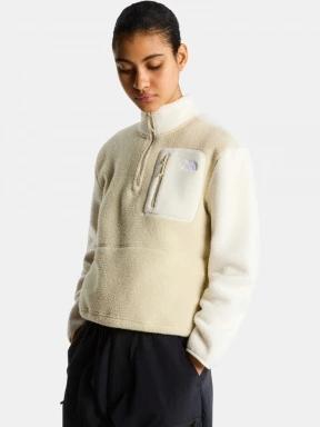 The North Face W Yumiori 1/4 Zip női polár pulóver homok színben 1
